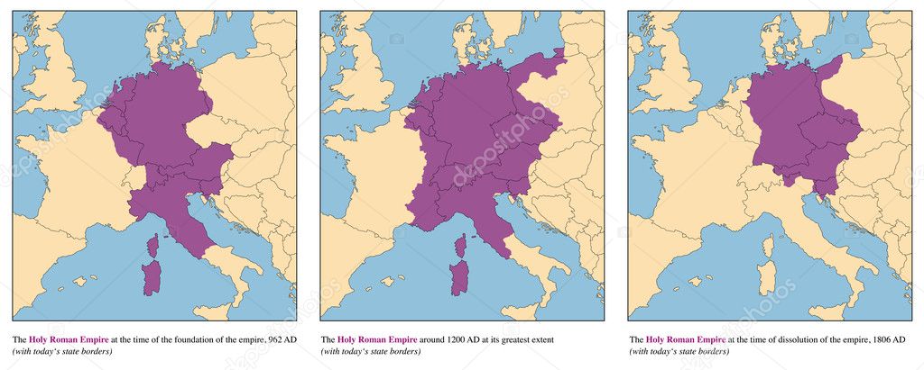 Holy Roman Empire History Map Rise And Fall