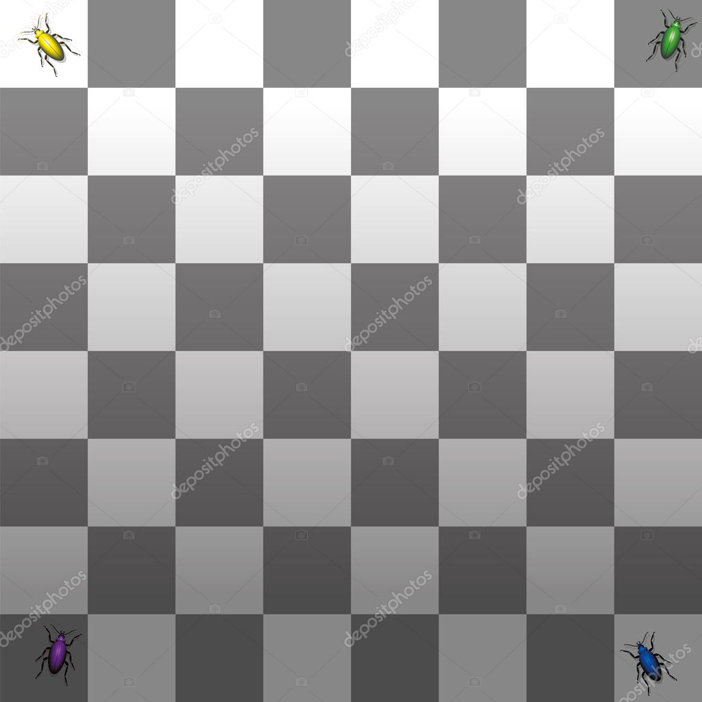 Optical Illusion Shadow Gray Scale Checkerboard Stock Vector by