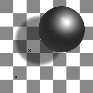 Checker Shadow Illusion Chessboard clipart