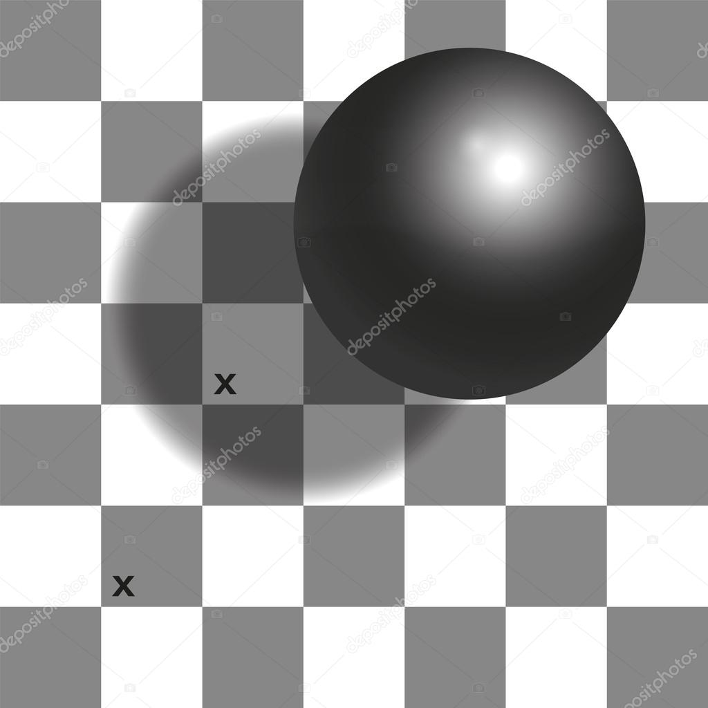 Checker Shadow Illusion Chessboard