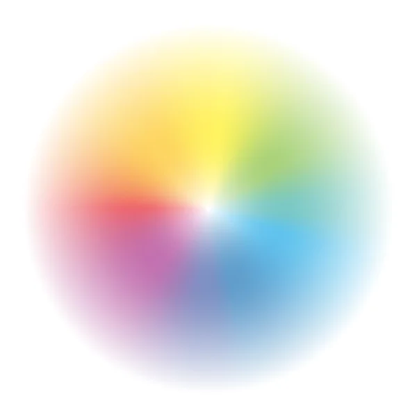 Aura regenboog gekleurde verloop cirkel — Stockvector