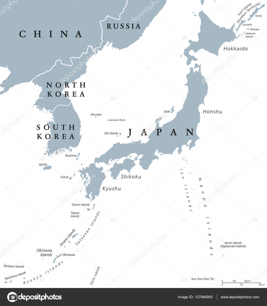 Shikoku, Political Map, Region and Smallest Main Island of Japan