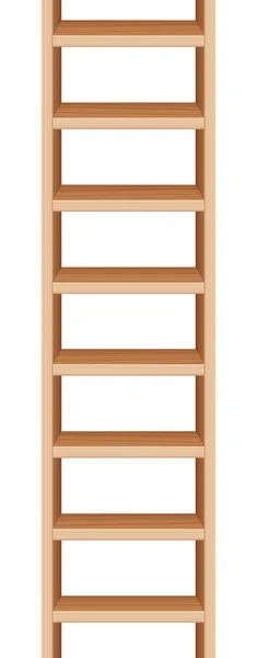 Escada de madeira sem costura infinita —  Vetores de Stock