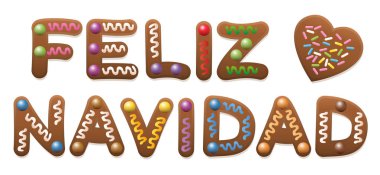 Feliz Navidad İspanyol Gingerbread