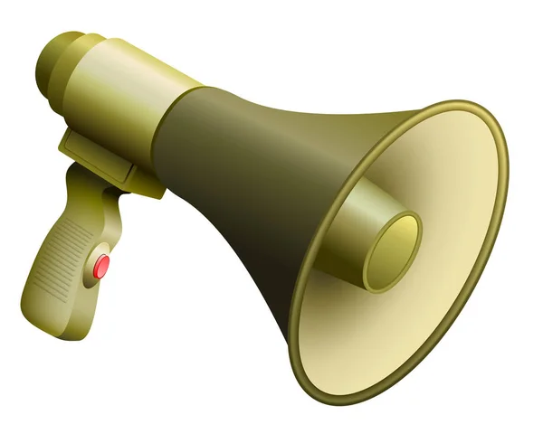 Armén Bullhorn militära Megaphone — Stock vektor