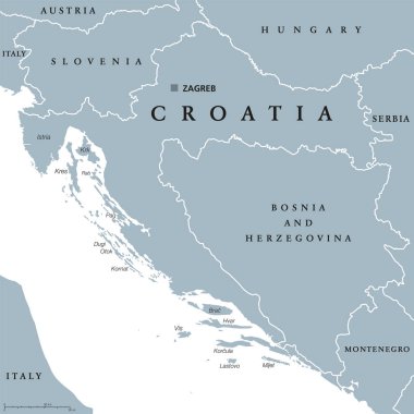 Hırvatistan siyasi Haritası