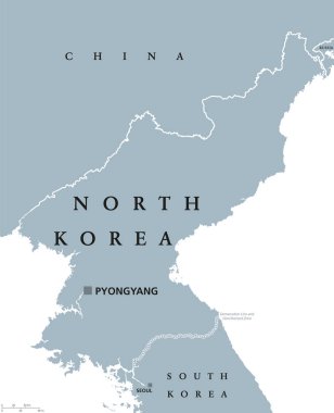 Kuzey Kore siyasi haritası