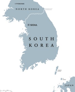 Güney Kore siyasi haritası