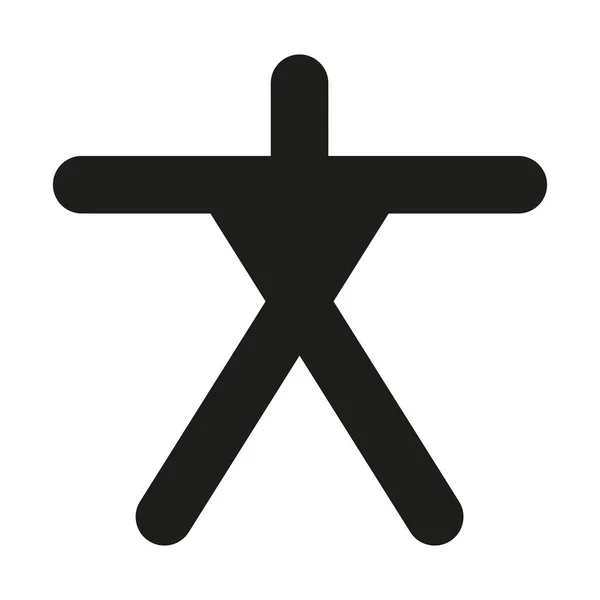 Symbol człowieka i sylwetka — Wektor stockowy