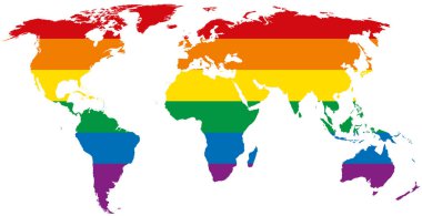 Eşcinsel gurur dünyada beyaz