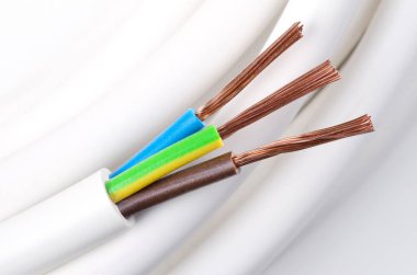 Elektrik kablo makro fotoğraf
