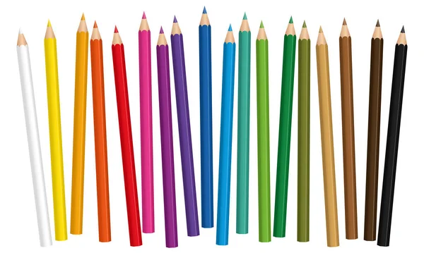 Μολύβια χρωματιστά μολύβια — Διανυσματικό Αρχείο