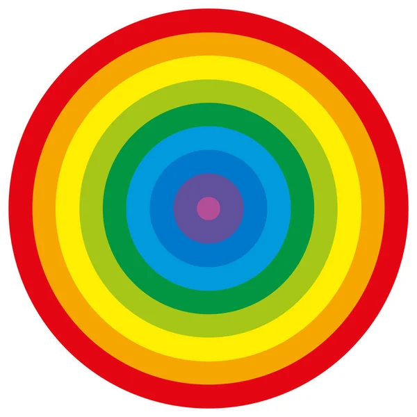 Illustration des couleurs du cercle — Image vectorielle