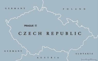 Çek Cumhuriyeti siyasi Haritası