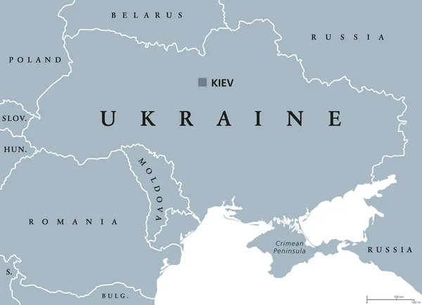 Політичній карті України — стоковий вектор