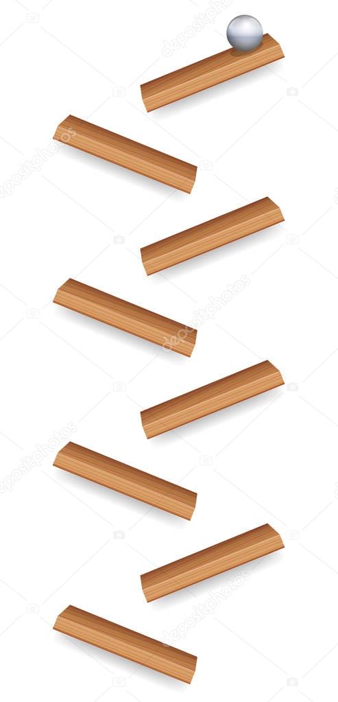 Marble Run Wooden Pieces