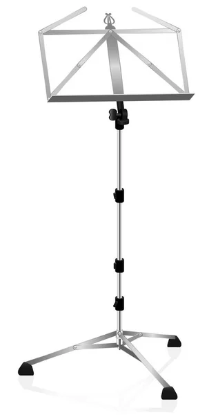 Metallic Music Stand — Wektor stockowy