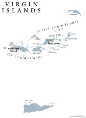 Virgin Adaları siyasi harita