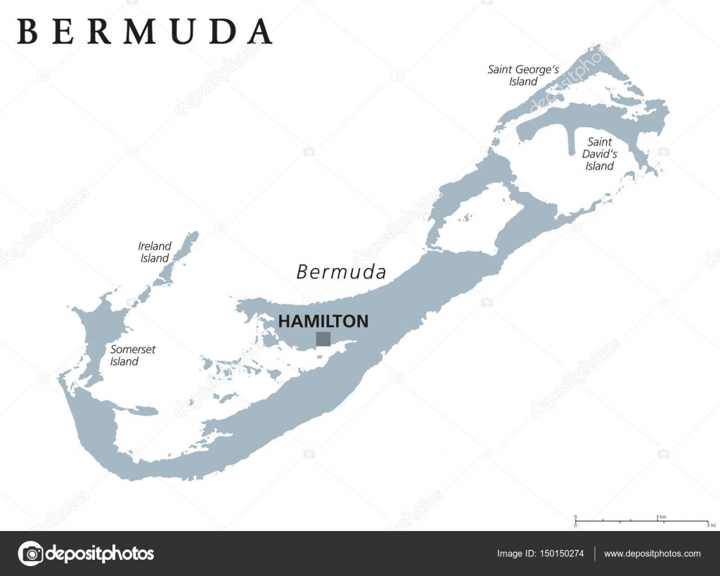 Bermuda political map Stock Vector Image by ©Furian 150150274