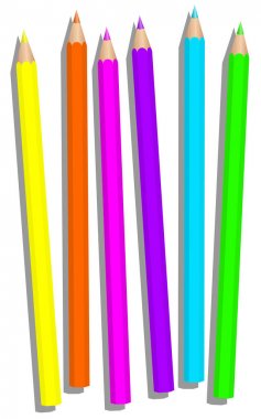 Boya kalemi floresan Highlighter kalemler