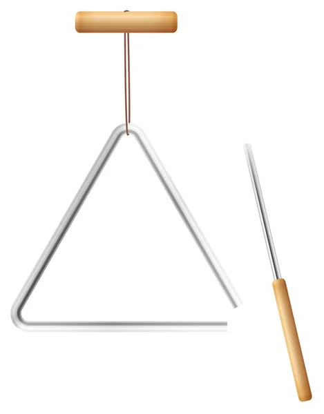 三角形音乐仪器金属 — 图库矢量图片