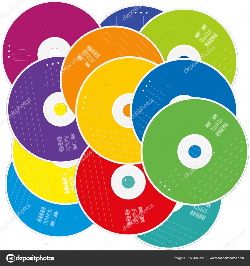 cd 杭色付きのラベル ストックベクター furian 155434292