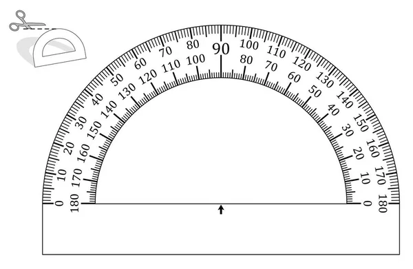 Modello di carta modello goniometro — Vettoriale Stock