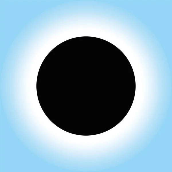 Solar Eclipse Icon Symbol — Stock Vector