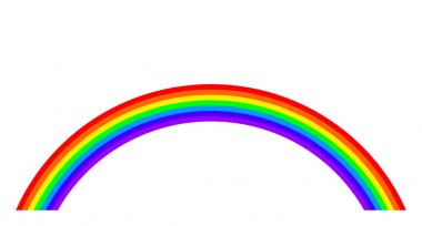 Gökkuşağı illüstrasyon beyaz arka plan üzerinde