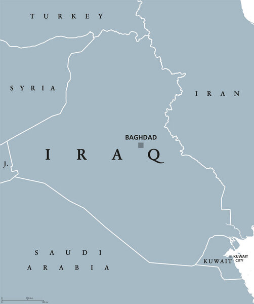 Iraq political map