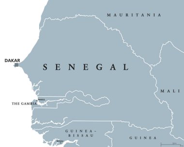 Senegal siyasi haritası