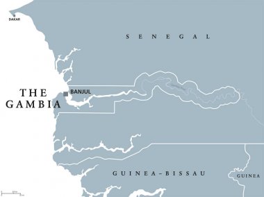 Gambiya siyasi harita