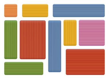 Ahşap renkli parçaları