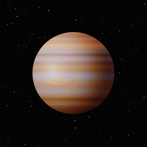 Jupiter Planet Illustration — Stock vektor