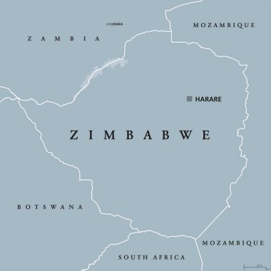 zimbabwe siyasi haritası