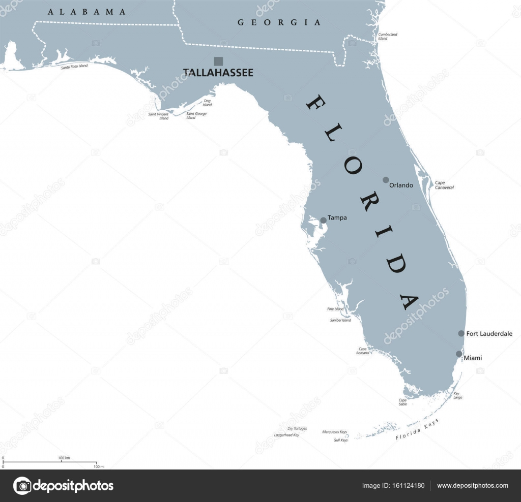 mapa politico del estado de la florida | mapa político de