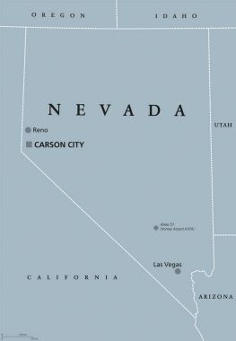 Nevada ABD siyasi harita