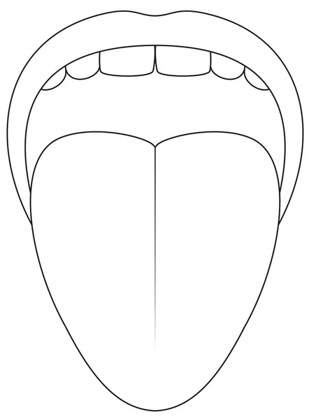 Tungan symbolikon disposition — Stock vektor