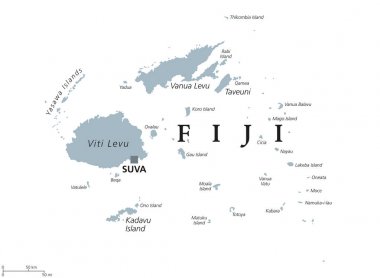 Fiji siyasi harita