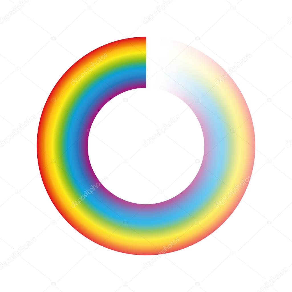 Buffering Circle Rainbow Colors