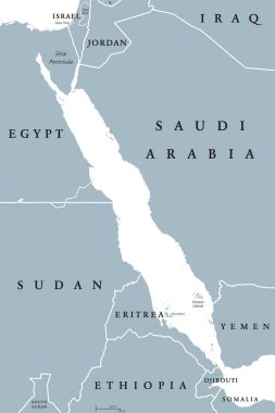 Kızıldeniz siyasi harita