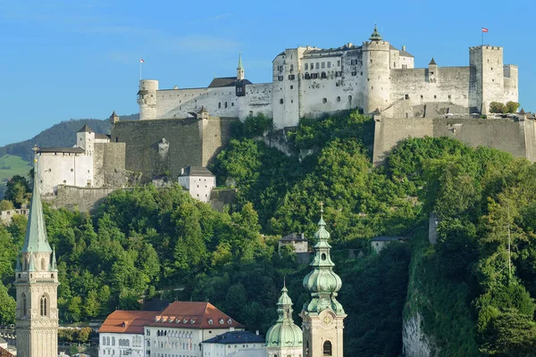 Castillo de Hohensalzburg en Salzburgo, Austria, Europa —  Fotos de Stock
