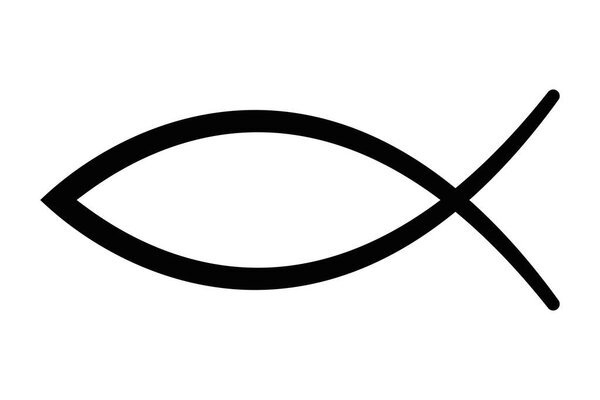 Sign of the fish, symbol of Christian art