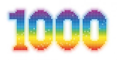 Thousand Rainbow Colored Glossy Shimmering Gleaming clipart