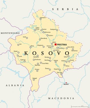 Kosova siyasi Haritası