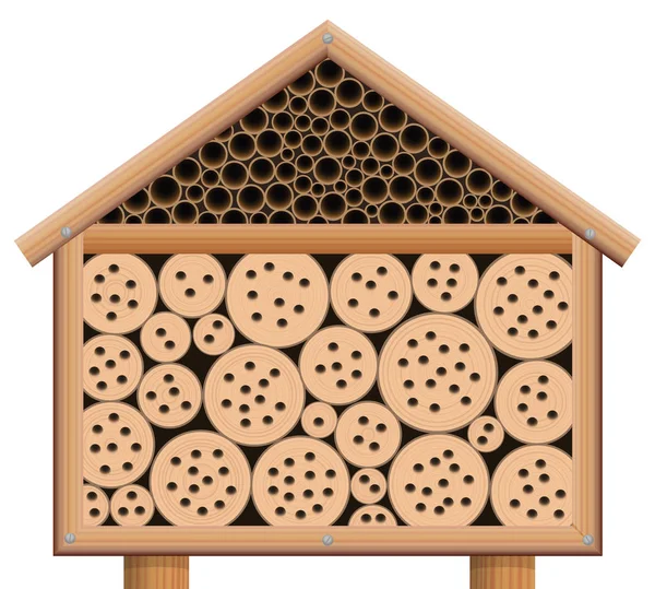 Rumah Bug Hotel Serangga - Stok Vektor