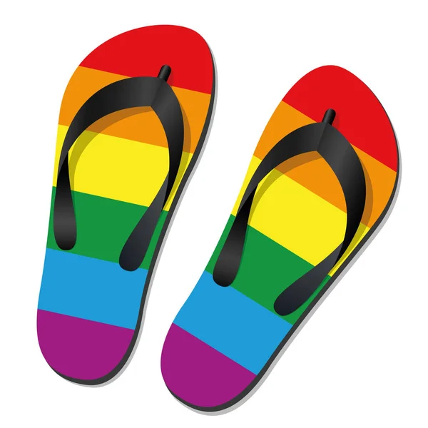 Chanclas de Orgullo Gay — Vector de stock