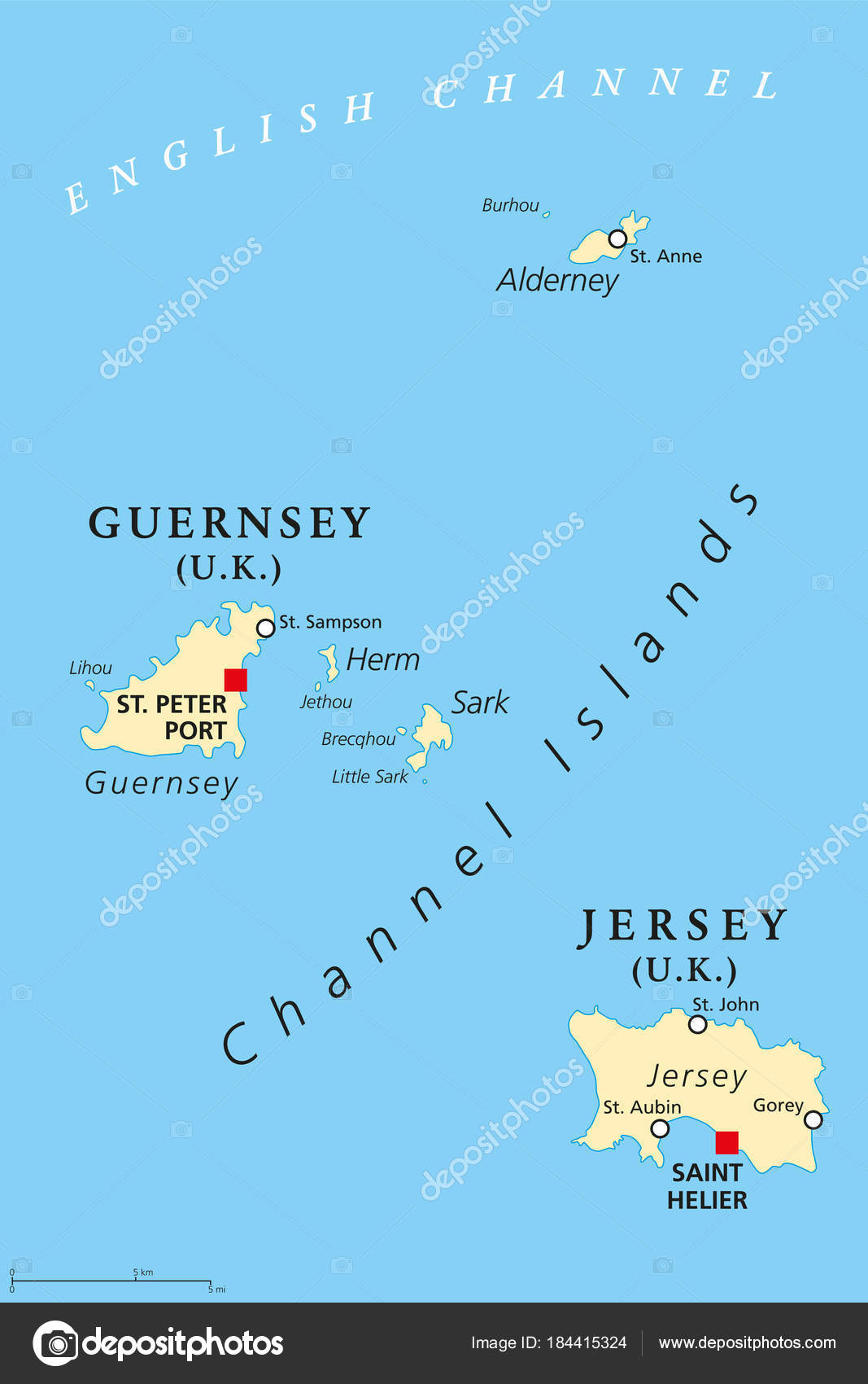 where is jersey and guernsey