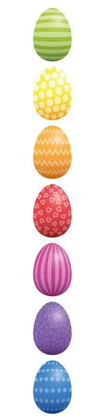 Easter Eggs Pattern Design Vertical — Stock Vector