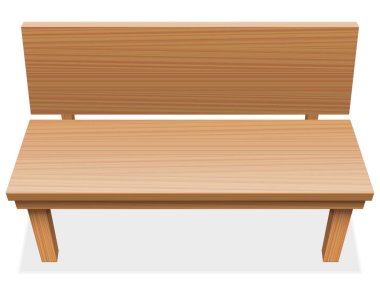 Ahşap Bank ücretsiz koltuk boş